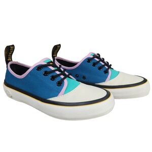 Dr Martens Jacy Fashion Sneakers Womens 5 White Skater Canvas 4 Eye Street Shoes